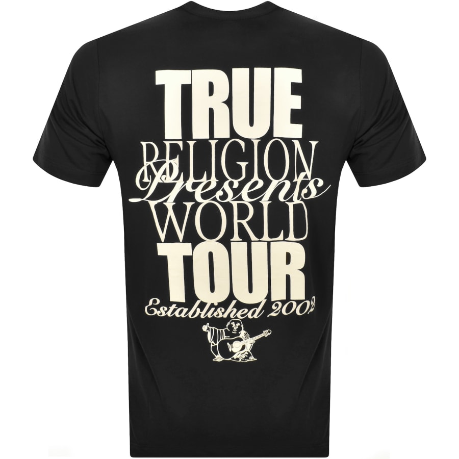True Religion World Tour T Shirt Black | Mainline Menswear